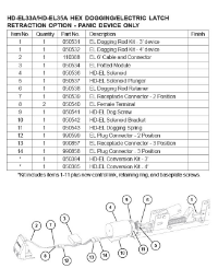 EL33A Electronic Latch Retraction Option - many parts discontinued